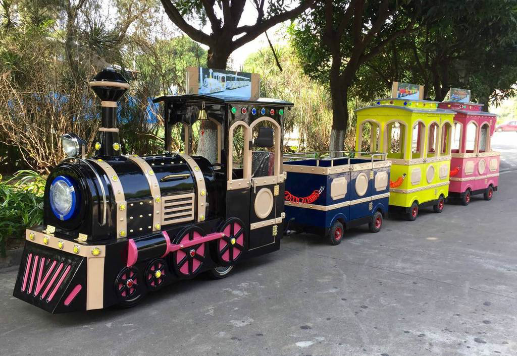隆安景区广商场无轨观光小火车电动儿童游乐设备小火车可坐人户外玩具